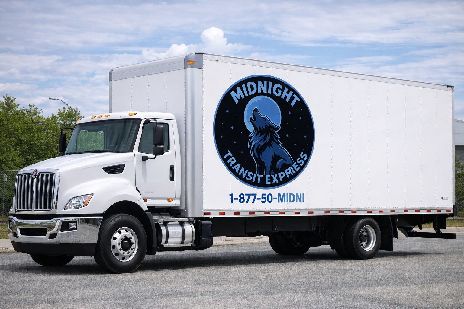 Midnight Transit Express hot shot truck