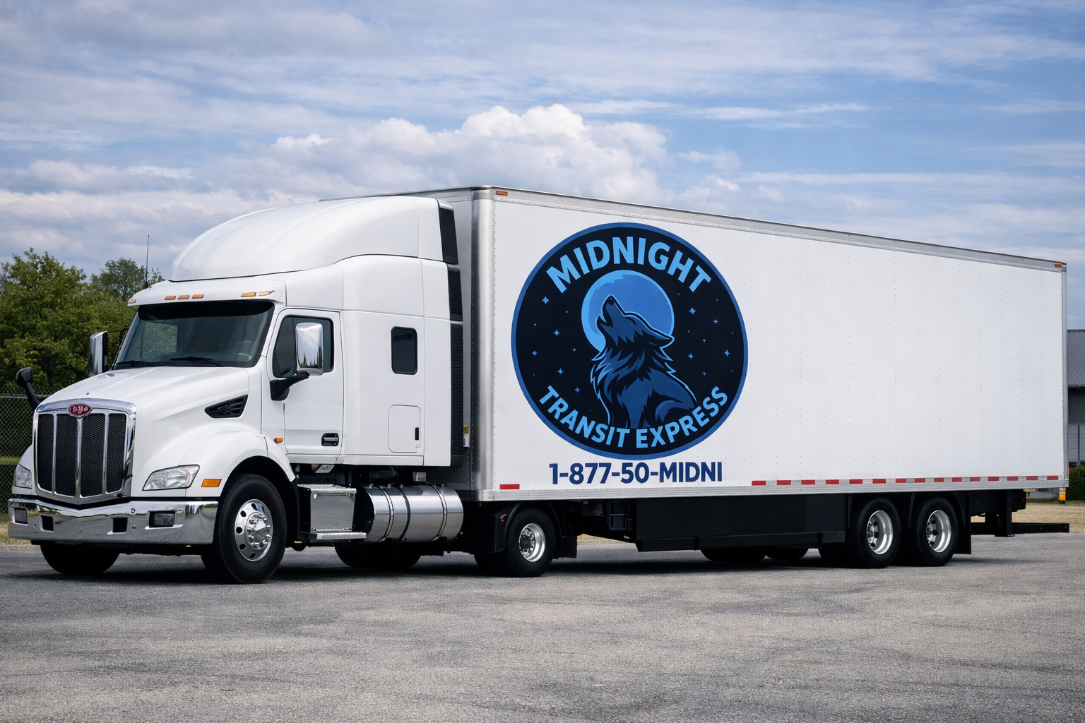 Midnight Transit Express tractor trailer